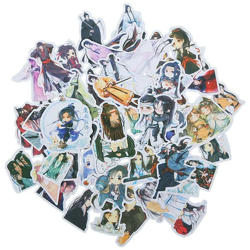 

54Pcs/Set Chen Qing Ling Decorative Sticker Xiao Zhan, Wang Yibo Scrapbooking DIY Diary Album Label Stickers