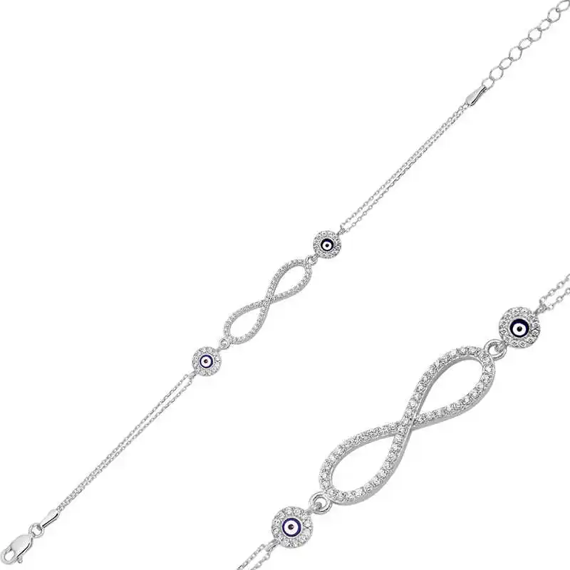 

Silverlina Silver Infinity Ladies Bracelet