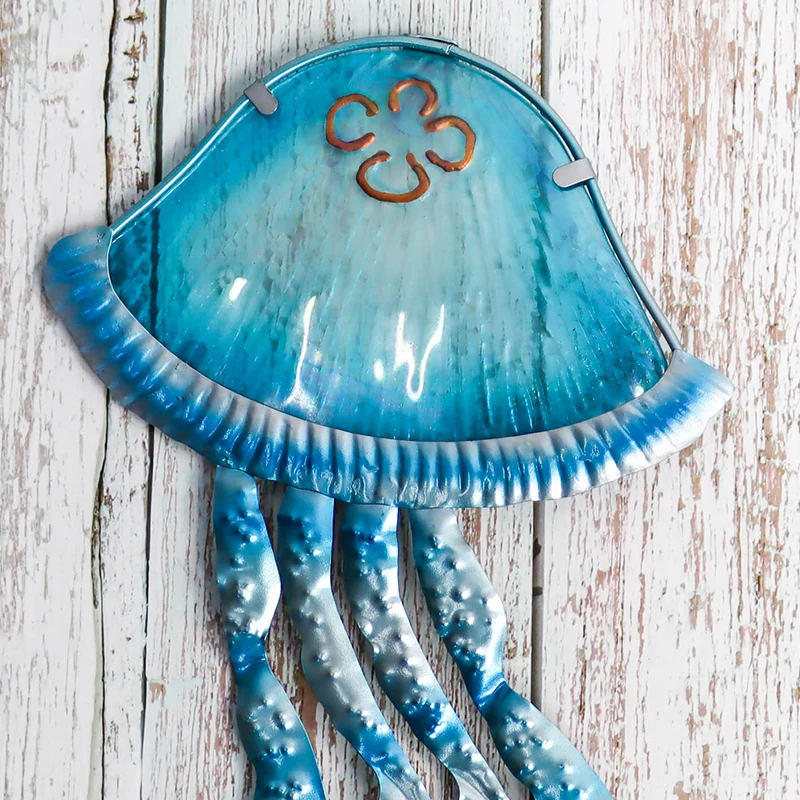 Металлический Настенный декор Медузы со стеклом для украшения дома и сада