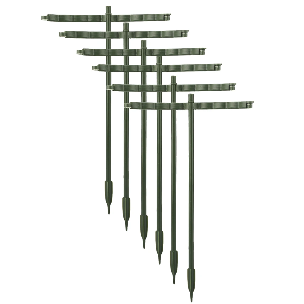 

Plastic Stake Plant Support Flowers And Vegetables Lattice Garden Semi-circular 6pcs Climbing Small Plants