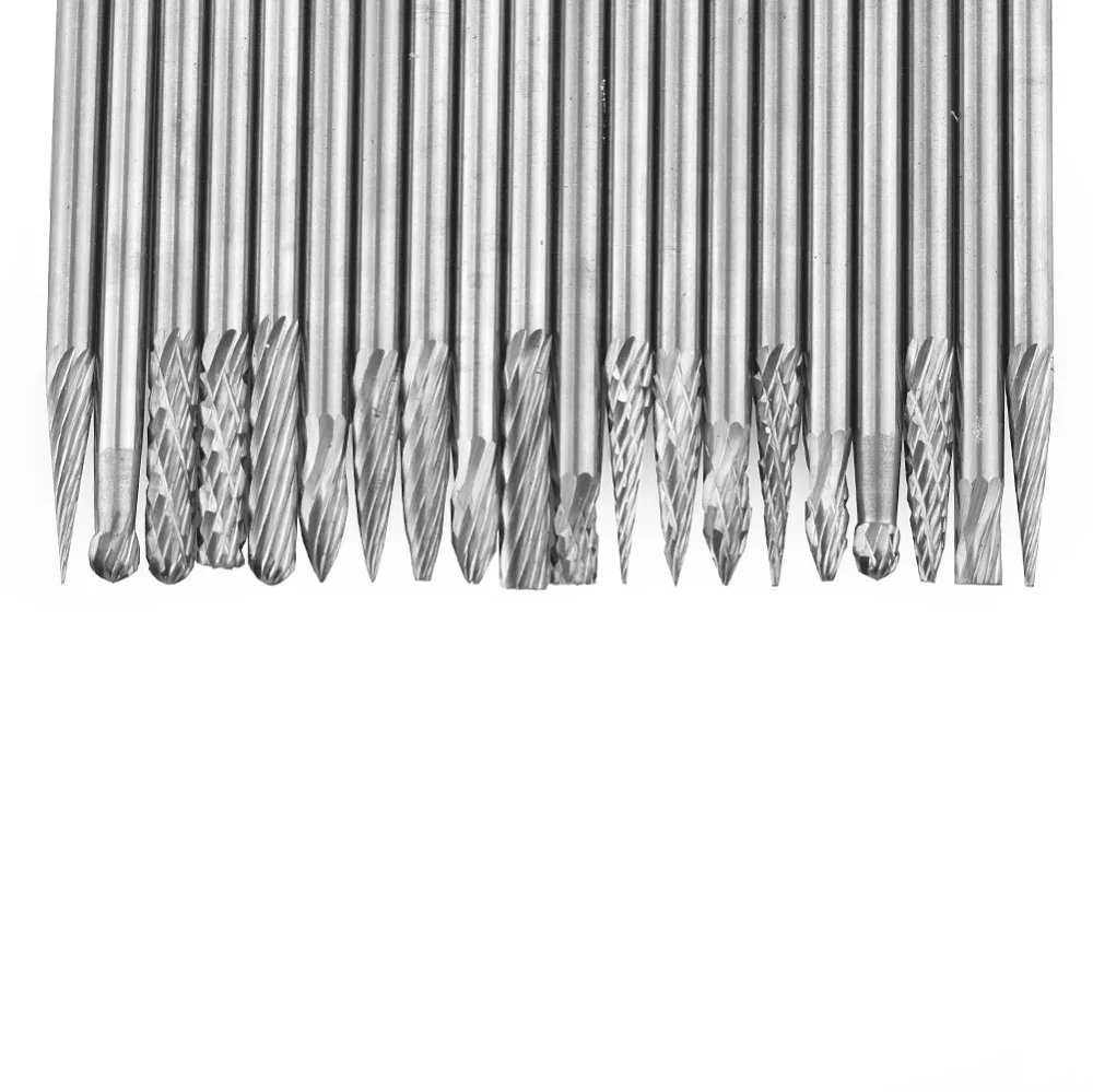 

Mini Glass Diamond Dremel Carbide Burrs Drill Bit Set Rotary Drill Bits for Metal Woodworking Carving Tool 10pc/20pc