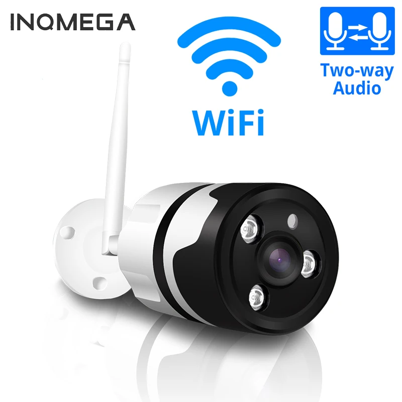 INQMEGA HD Wifi наружная ip-камера 1080P 720P Водонепроницаемая 2.0MP беспроводная камера безопасности двухсторонняя аудио запись на карту tf P2P пуля