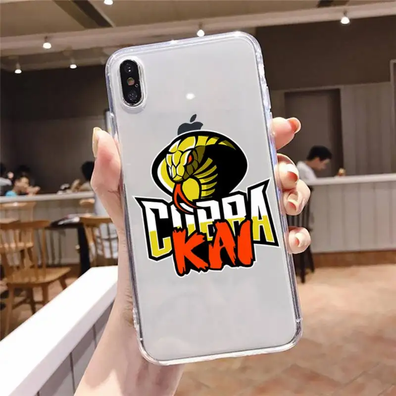 

cobra kai snake 2 Phone Case Transparent soft For iphone 5 5s 5c se 6 6s 7 8 11 12 plus mini x xs xr pro max