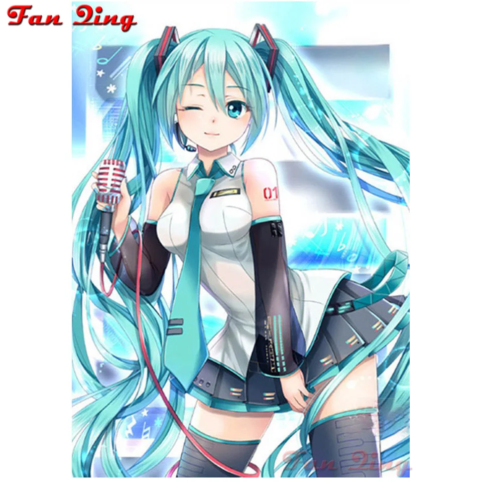 

5D diy алмазная живопись, полный квадрат, японское аниме, красивая Бриллиантовая вышивка, фотоподарок