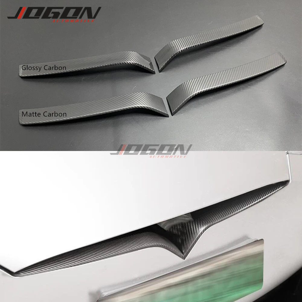 Глянцевое и матовое Настоящее углеродное волокно для Tesla Model S 2016- 2019 решетка