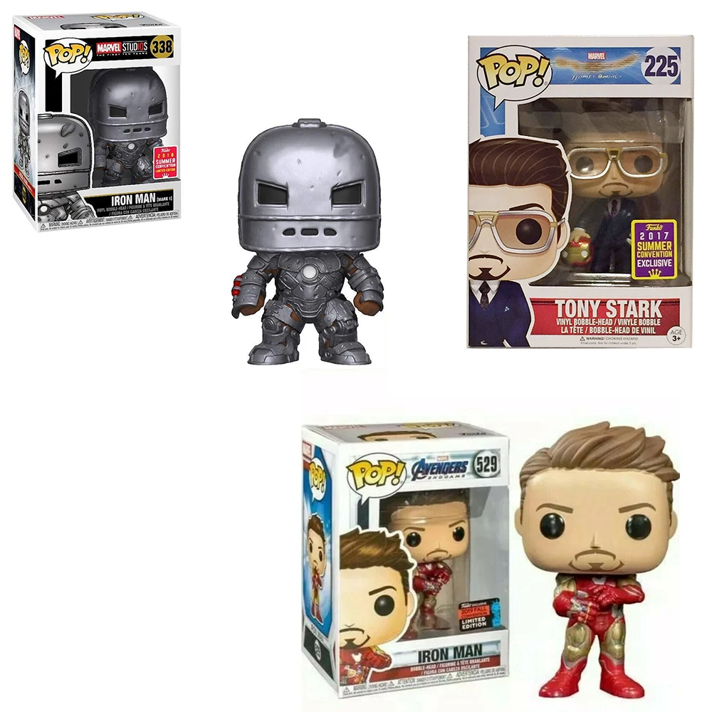 FUNKO POP iron man Mark I Marvel Тони Старк фигурки модель игрушки для детей рождественские