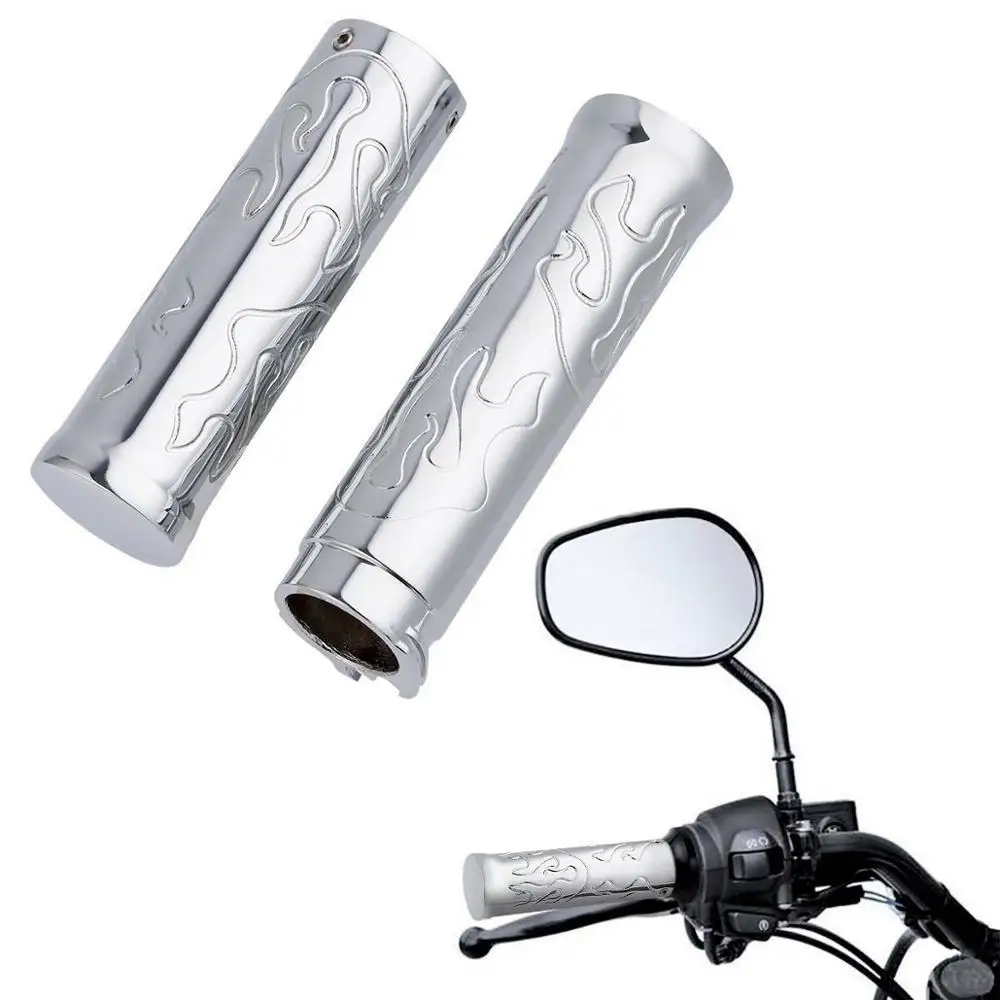 Motorcycle Chrome Pair Handle Bar Hand Grips For Honda Spirit 750 Shadow 2000-2006 01 02 03 04 05 | Автомобили и мотоциклы