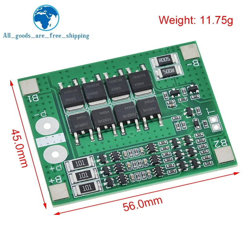 Защитная плата 3S 25A Li-Ion 18650 BMS PCM для аккумулятора с балансировкой модуля li-ion Lipo DIY |