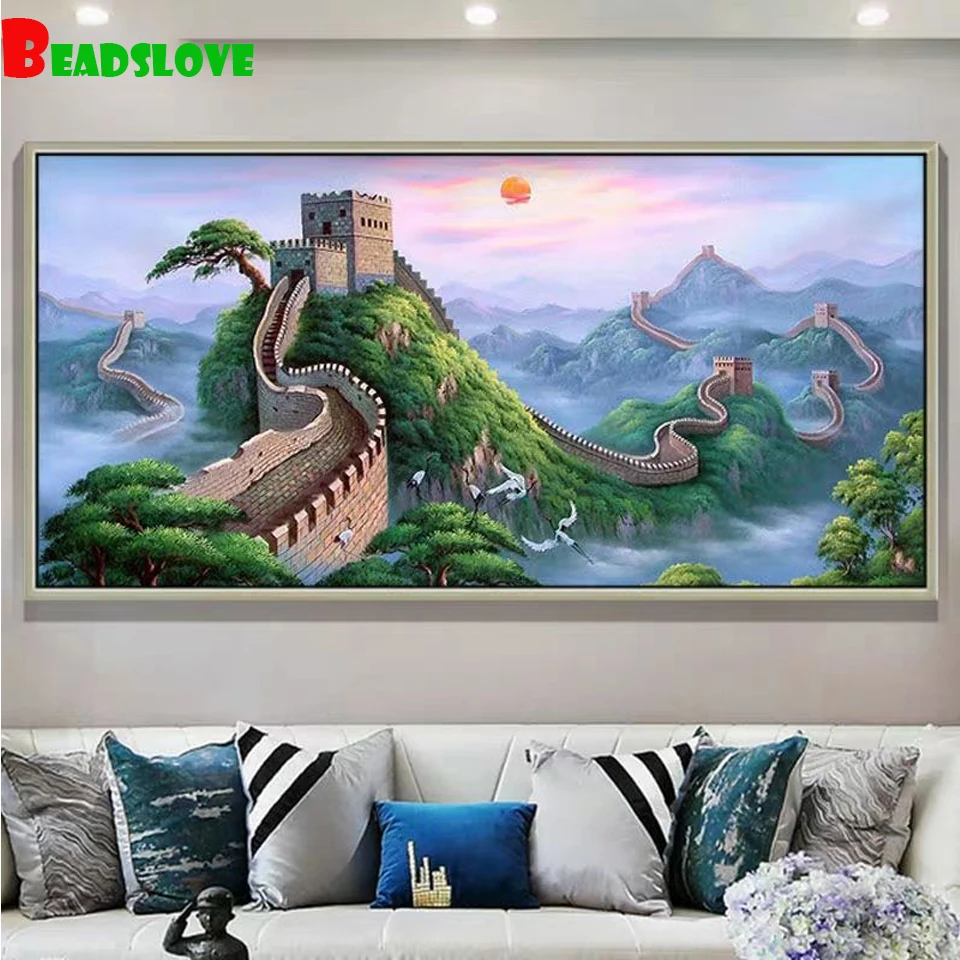 

Большой 5d DIY Алмазная картина Стразы Алмазная вышивка большая стена украшение дома G103