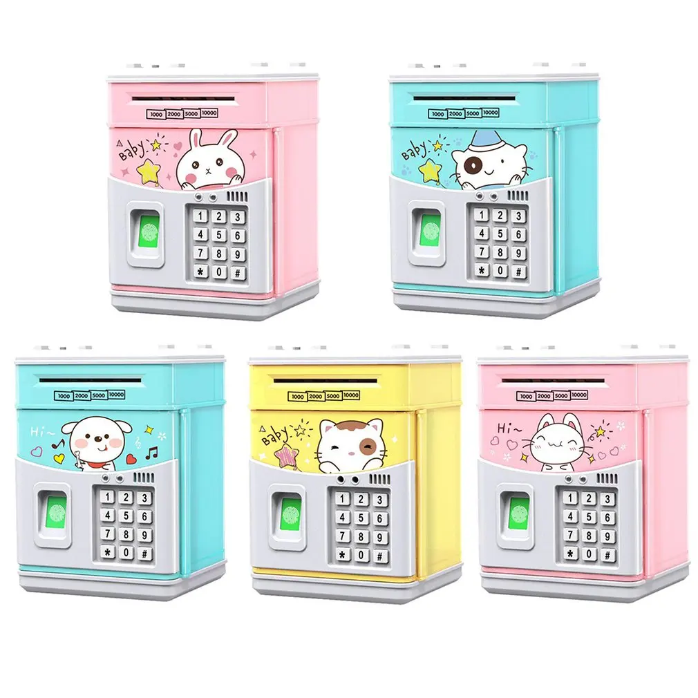 

Large Piggy Bank Safe ATM Bank Saving Box Music Money Box Electronic Piggy bank Cat Paper Money Cash Coin Bank