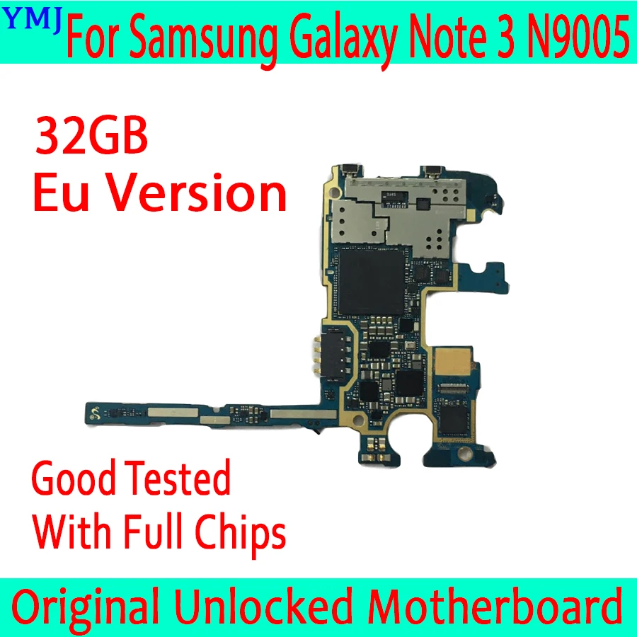 

32GB for Samsung Galaxy Note 3 N9005 Motherboard,Original unlocked for Samsung Note 3 N9005 Mainboard with Full Chips,EU Version