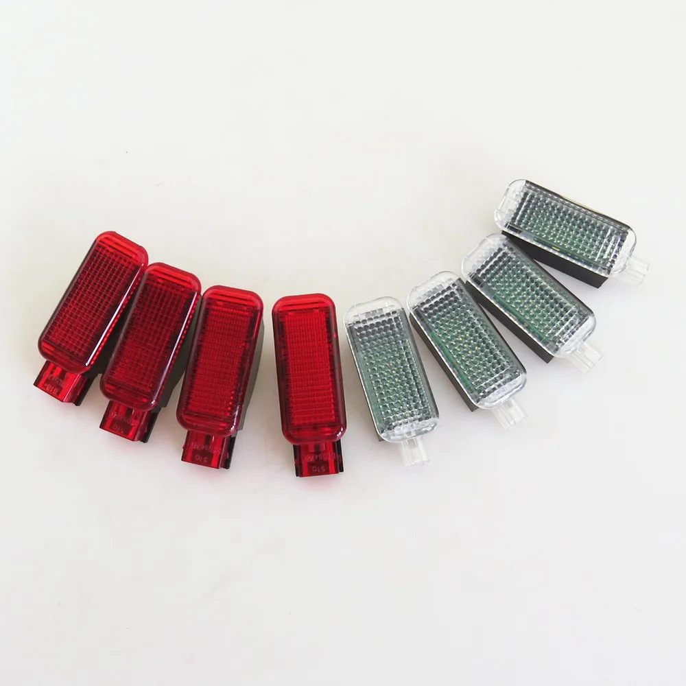 8 шт. двери Предупреждение светильник жгута проводов Набор для Audi A3 A4 A5 A6 A7 A8 S8 Q3 Q5 TT