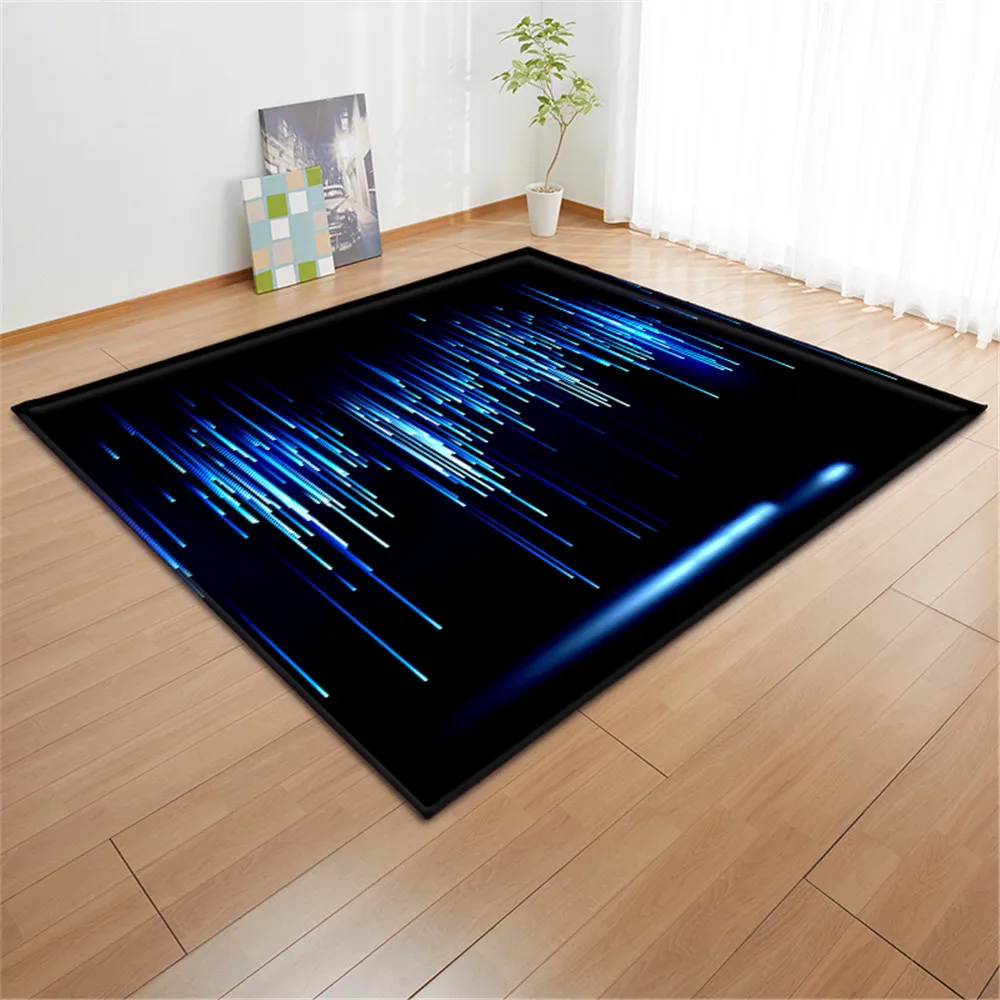 Современный абстрактный фланелевый нескользящий коврик для балкона обеденного