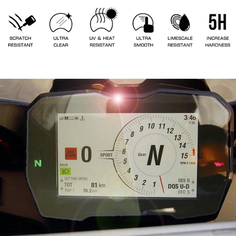 For Ducati Panigale V4 2018 2019 2020 Instrument Cluster Scratch Screen Protection Film Dashboard Protector | Автомобили и