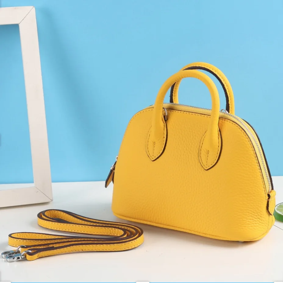 Модная мини сумка из кожи с одним плечом маленькая на одно плечо воловьей