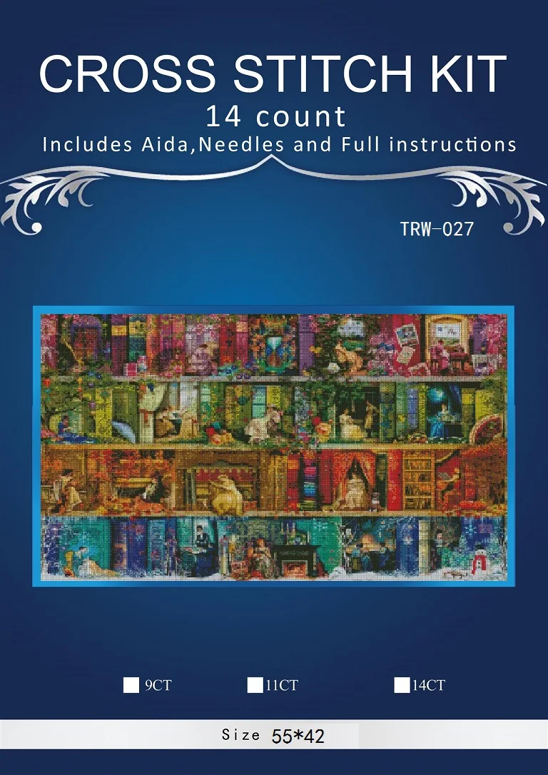 

new Embroidery Counted Cross Stitch Kits Needlework Crafts 14 ct DMC DIY Arts Handmade Decor Flowers 2