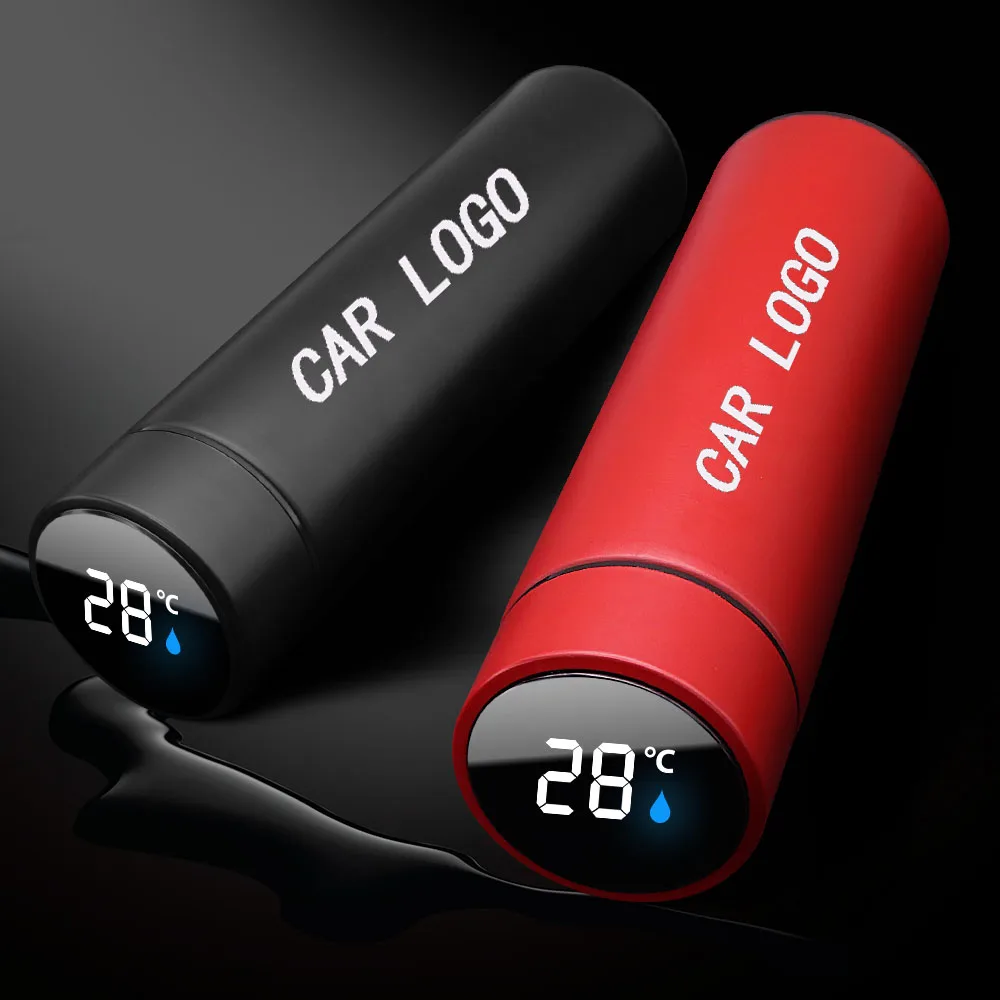 Бутылка для воды в автомобиль Tesla 500 мл умный термос бутылки со светодиодным