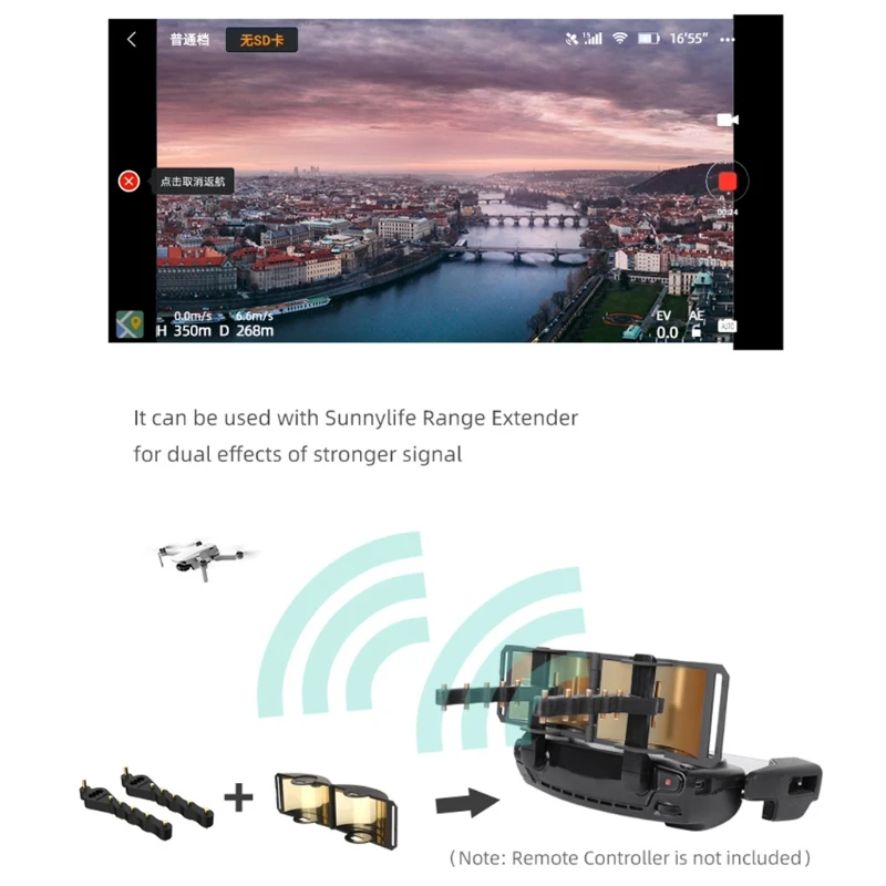 

1 Pair Universal Yagi Antenna Signal Amplifier Range Booster for Mavic Phantom RC Accessory