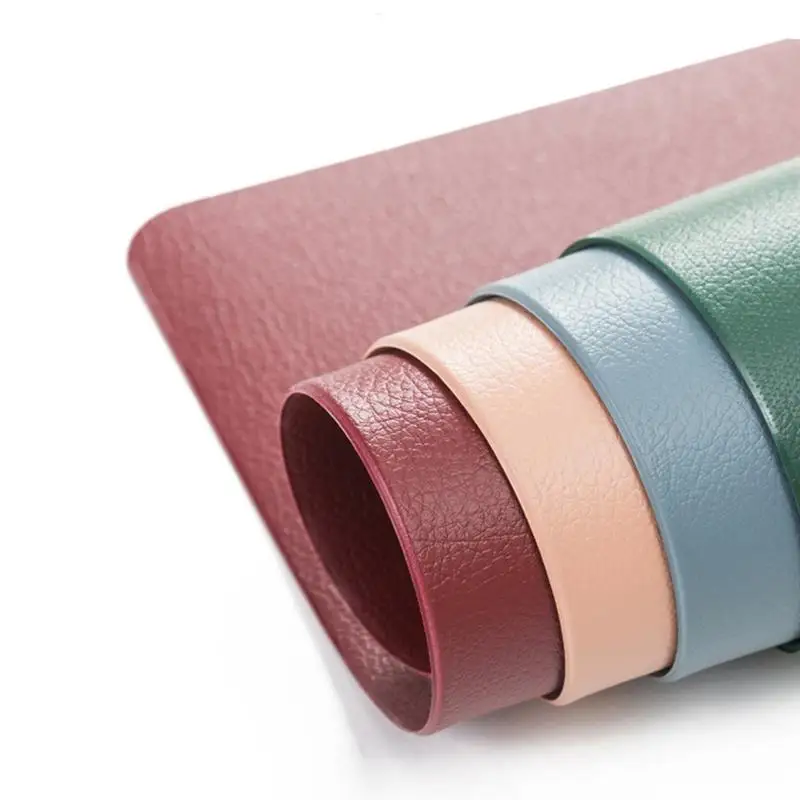 

Nordic Style Leather Western Keyboard Pad Mat And Plate Placemat Waterproof Insulation Table Mats For Computer