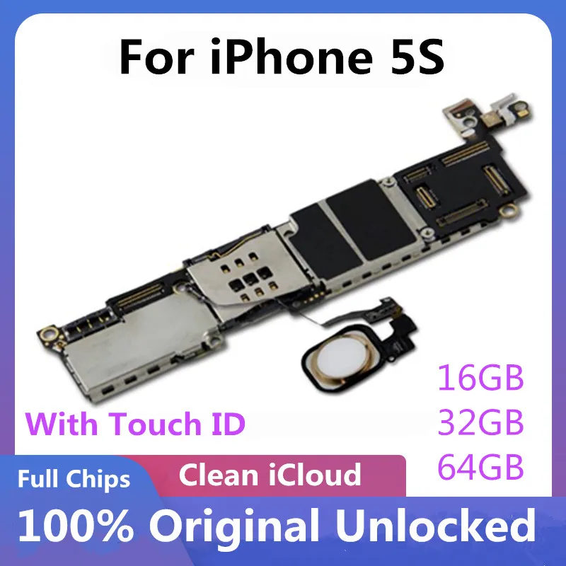 Материнская плата для iPhone 5S Заводская разблокированная 100% оригинальная iphone