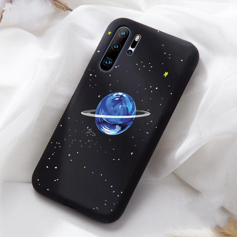 Мягкий ТПУ Матовый чехол с космонавтом луной для huawei P20 P20Lite P20Pro P30 чехол Fundas Coque чехол для huawei Honor 10 20 чехол - Цвет: 17