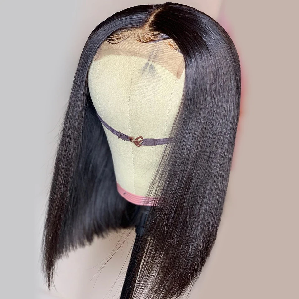 Кудрявые прямые парики боб кружева 2X6 фронтальные человеческие волосы