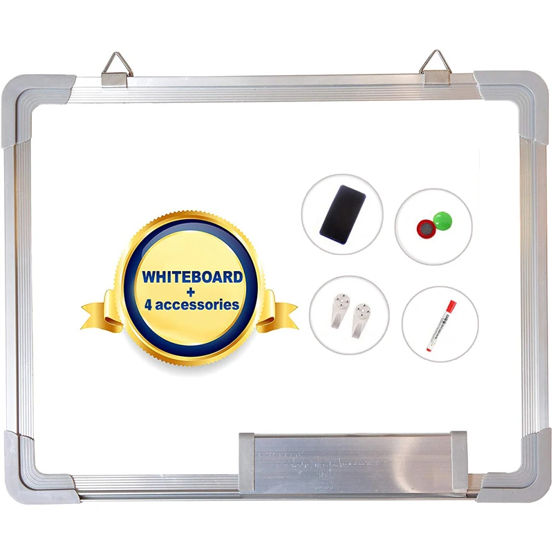 Магнитная доска для письма с ручкой 300x400 мм магнитные кнопки стираемая белая