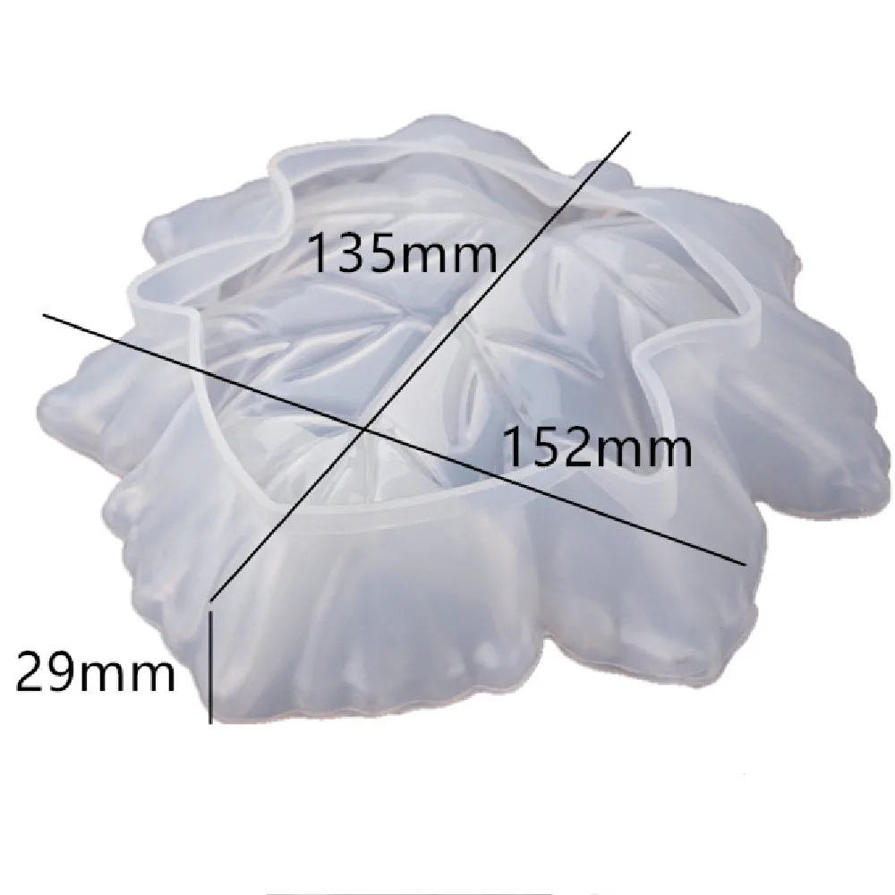 

Maple Leaf Silicone Ashtray Mold DIY Epoxy Silicone Resin Mold Crystal Crafts tray Hemp Leaf ashtray Silicone Mold For Epoxy New