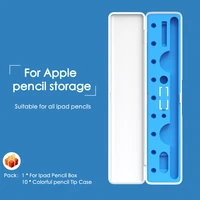 portable for apple pencil storage box for apple pencil 1 case apple pencil accessories for apple pencil 2 case plastic cover