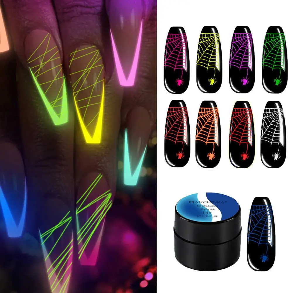 

Фосфоресцирующий Гель-лак для ногтей, 9 цветов