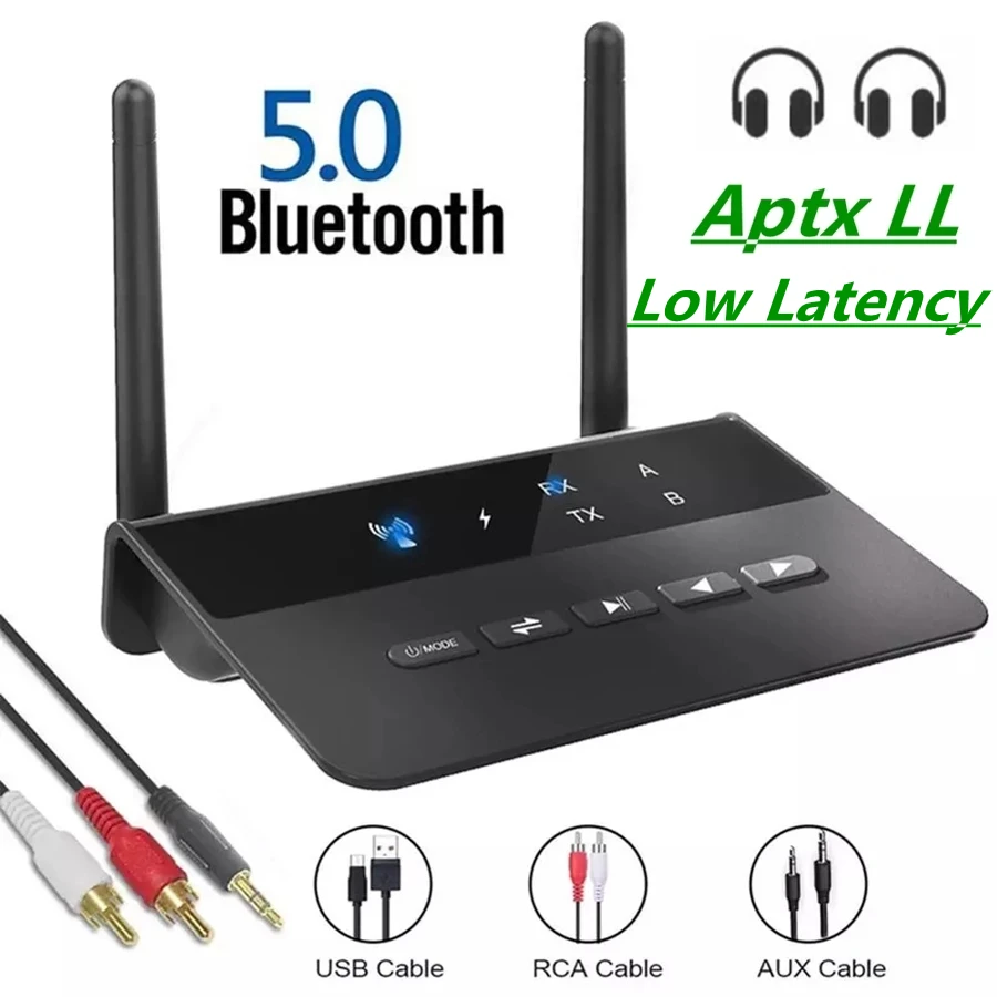 80 м Bluetooth 5 0 передатчик приемник Aptx LL с низкой задержкой Беспроводной аудио