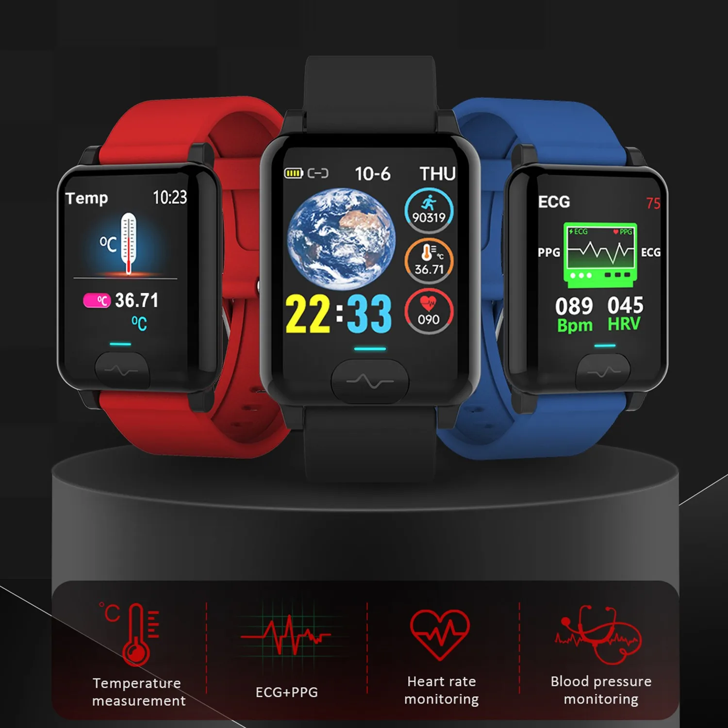 Смарт-часы ECG PPG 2020 для мужчин и женщин часы Android Ios смарт-часы E04s измерение