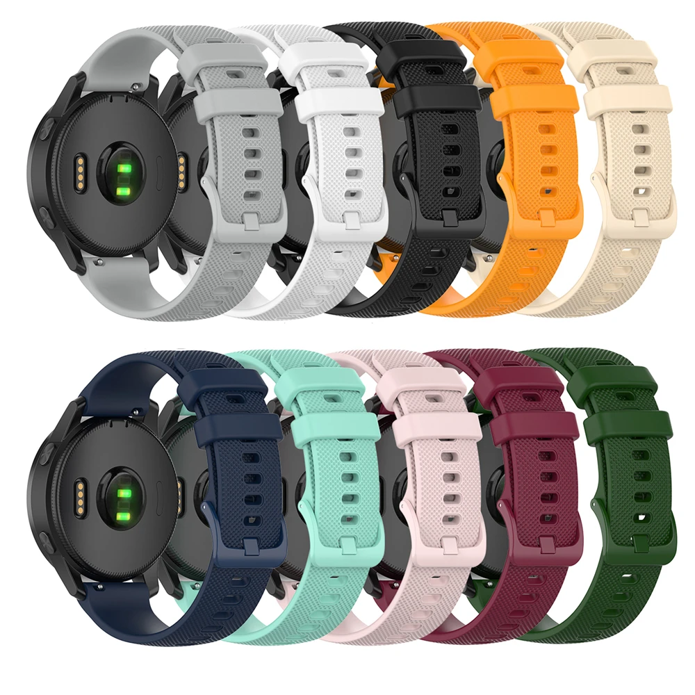 Ремешок для наручных часов Garmin Vivoactive4 быстросъемный маленький клетчатый браслет
