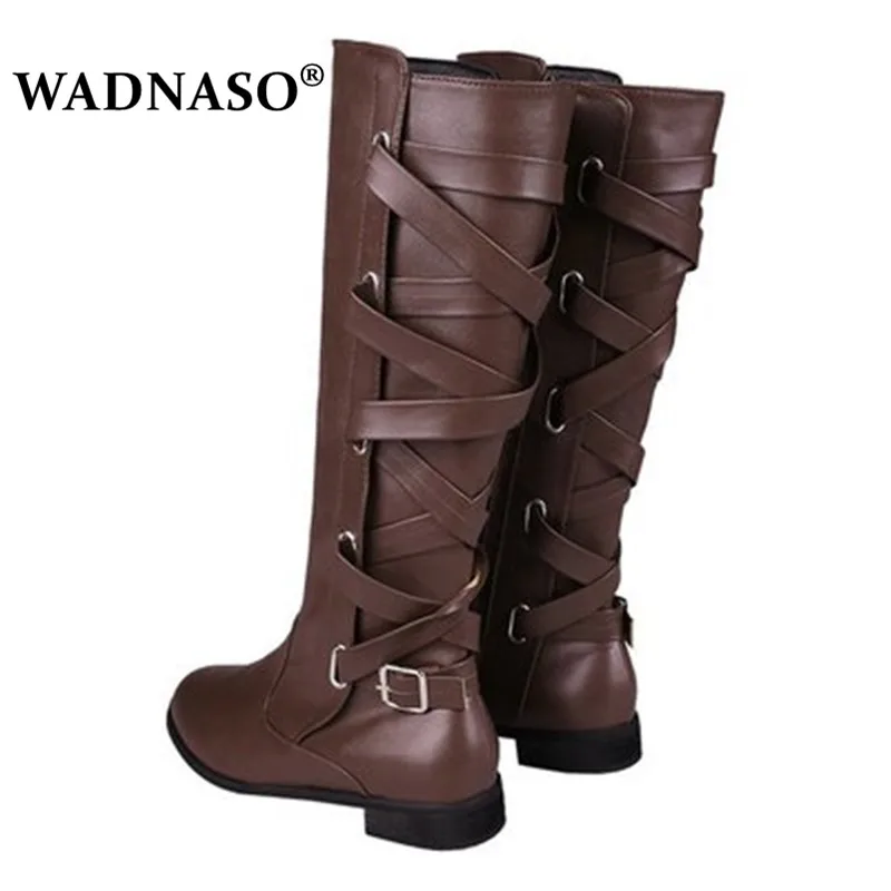 Женские высокие сапоги до бедра черные коричневые или цвета хаки из