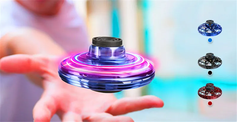 Flynova UFO Fingertip гироскоп Летающий Спиннер автоматический Летающий гироскоп спортивный мини Гироскоп светодиодный Индукционная декомпрессионная игрушка