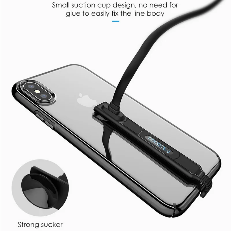 Mcdodo USB кабель для передачи данных 2.4A Быстрая зарядка для IPhone X XR XS Max 8 7 6 Plus IOS 12 шнур для мобильного телефона локоть игра зарядное устройство светодиодный кабель