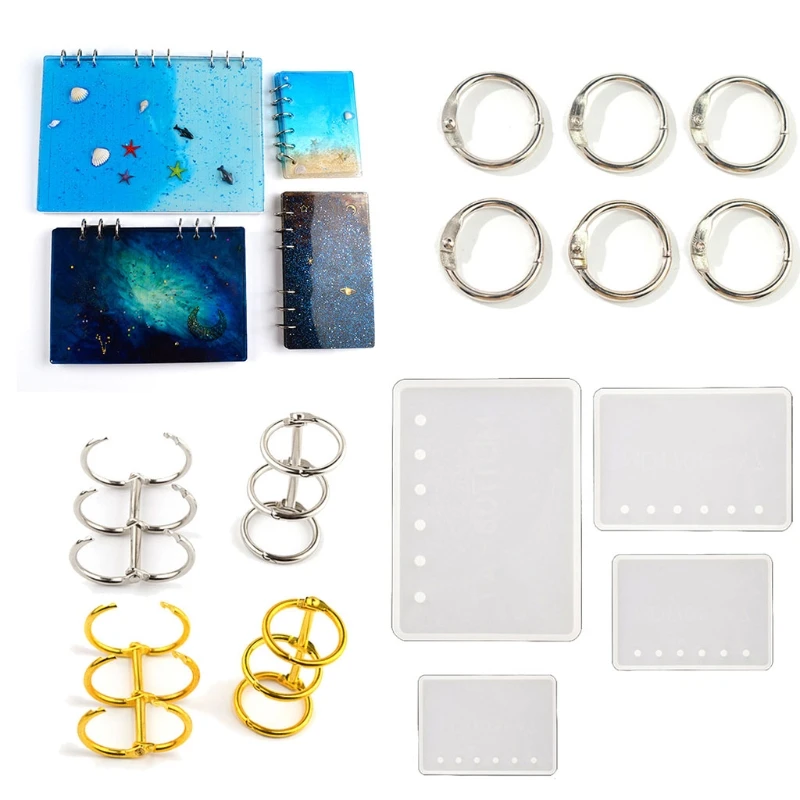 

Notebook Epoxy Resin Mold Diary Notepad Silicone Mould DIY Crafts Planner Mold