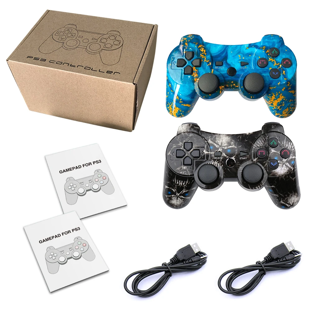 100% хороший беспроводной контроллер для ps3 Bluetooth Playstation 3 Dualshock4 вибрационный