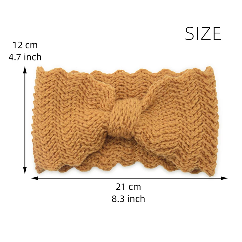 

Elastic Handmade Knitted Headband Women Wide Hair Band Small Waves Wool Headband Soft Head Wrap Warmer Ear Hair Accessories