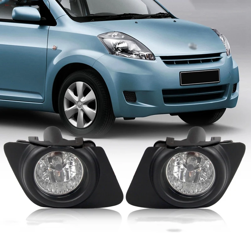 

Pair Front Bumper Fog Light Lamp Assembly with Switch Wring Harness for DAIHATSU SIRION 2006-19 for TOYOTA PASSO 2013