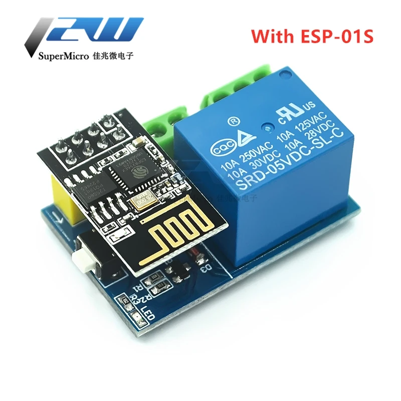 Релейный модуль ESP8266 ESP 01S 5 в Wi Fi выключатель дистанционного управления для умного