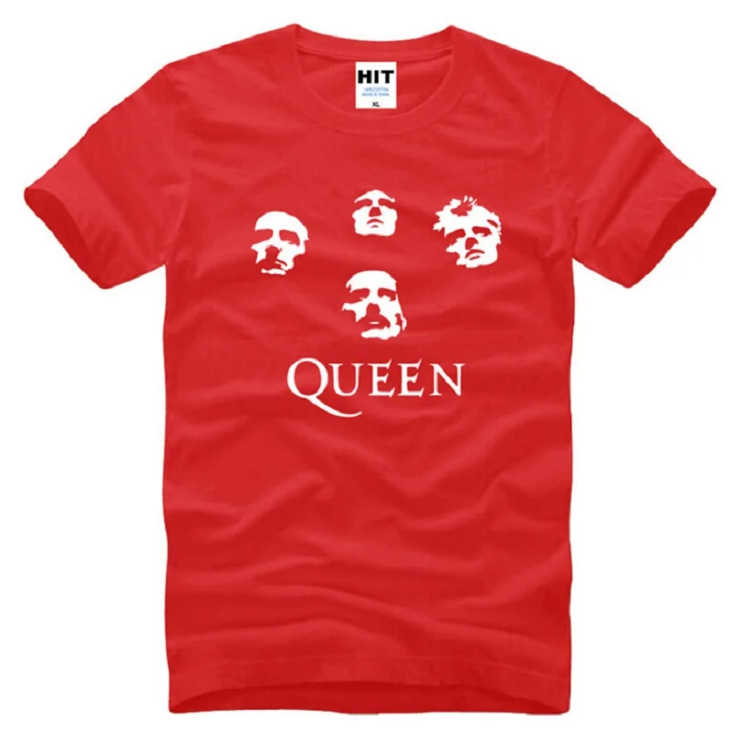 

New Summer Style Classic Rock Band Queen T Shirts Men Cotton Short Sleeve Printed Men's T-Shirt Fashion Male Heavy Rock T Shirts