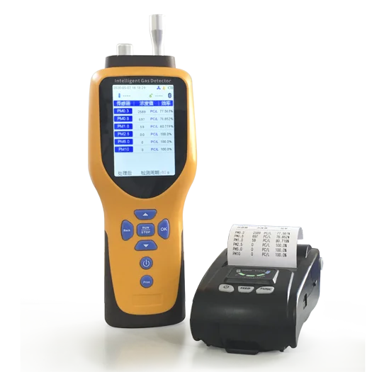 

Dust Particle Counter Dust detector Air quality detector Six channel particle counter 0.3um Printing with Bluetooth PM2.5 PM10