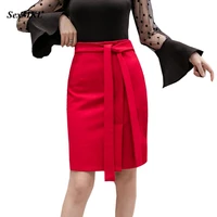 plus size faldas mujer moda 2020 women skirt fashion high waist red skirts jupe femme office ladies sexy black pencil skirt