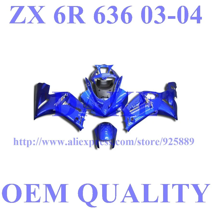 

Tim Free Custom Fairing Kit FOR KAWASAKI NINJA ZX 6R 636 03 04 ZX-6R ZX6R 2003 2004 ZX 6R 03 04 Fairings PL9M