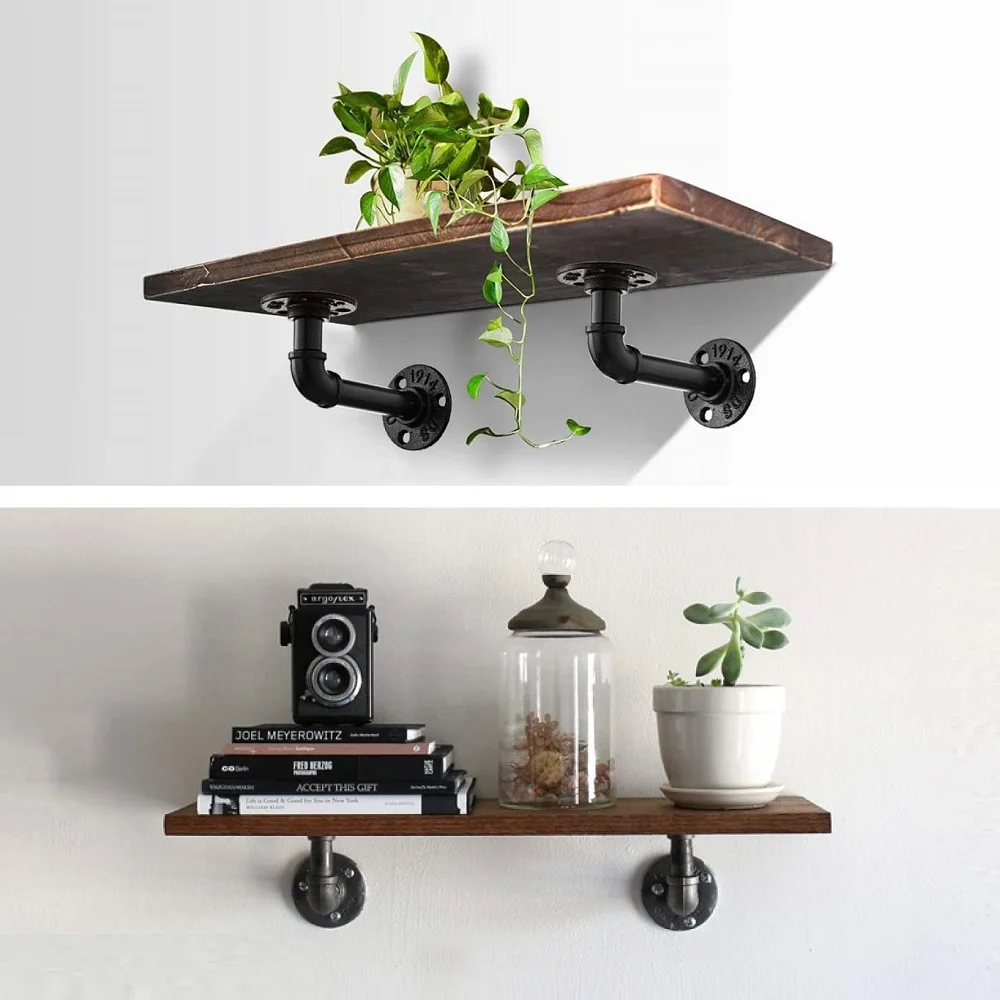 2 шт. промышленный сделай сам л труба для супермаркетов открытого типа дерево