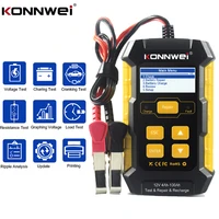 konnwei kw510 automotive battery diagnostic tester for 12v 100 2000cca cranking charging system battery capacity tester tools