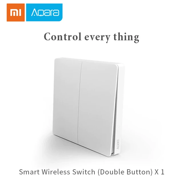 Wireless double Xiao mi Aqara умная камера G2 шлюз версия беспроводной настенный выключатель Умный дом настенная розетка mi датчик двери окна датчик человеческого тела - Цвет: Wireless double