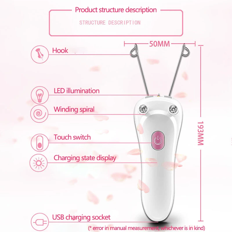 Electric Epilator Body Facial Leg Hair Removal Growth Inhibitor Women Effective Defeatherer Cotton Thread Depilator | Бытовая техника
