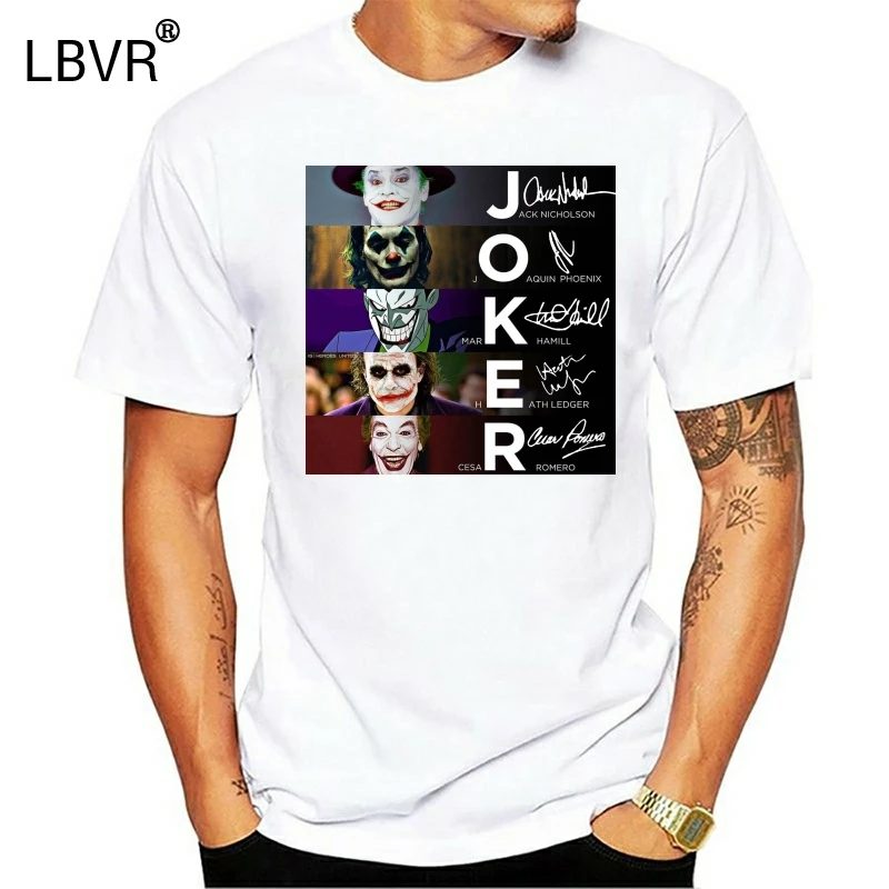Футболка Джокер Джек Николсон Хоакин Феникс Марк хамил с надписью | Мужская